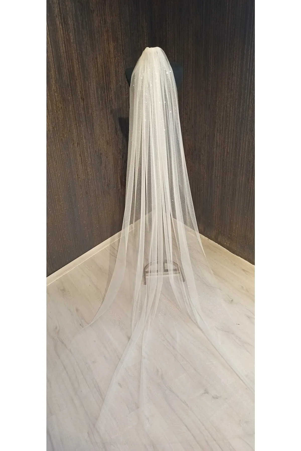 

Bridal Accessories Glitter Dream Tulle Scalloped Veil Wedding Handmade For Bride And Bridesmaids
