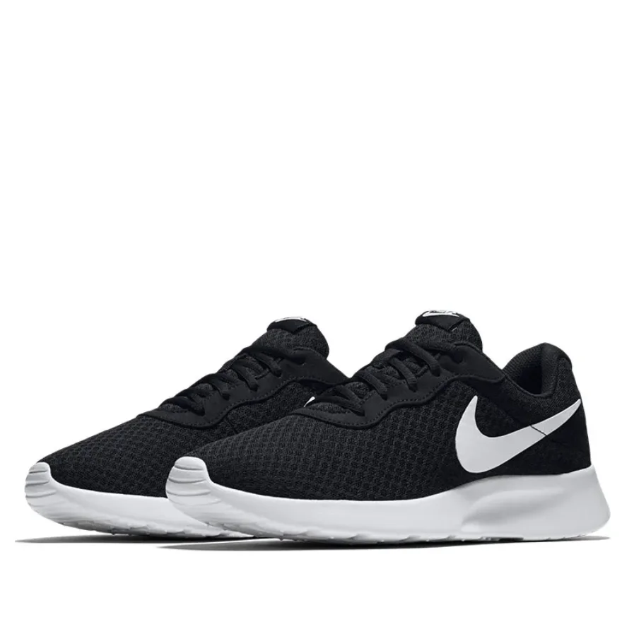 Мужская повседневная обувь Nike Tanjun Trendy Retro Athletic Low Top Life черно-белого цвета Oreo
