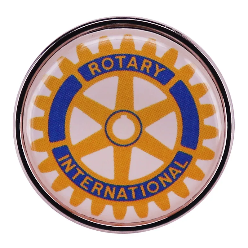 Поворотная эмалированная булавка с международным логотипом X брошь организации