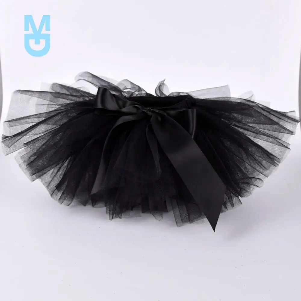 

New Black Baby Girls Fluffy Tutu Skirt & Headband Set born Photo Prop Costume Infant Birthday Tulle Tutus Outfit For 0-12M