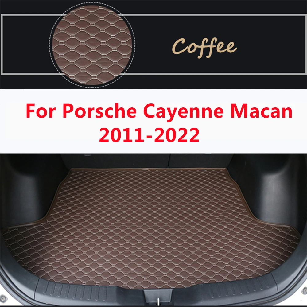 

SJ Custom Waterproof Car Trunk Mat AUTO Tail Boot Tray Liner Cargo Carpet Pad Protector Fit For Porsche Cayenne Macan ALL Models