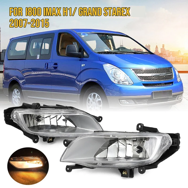 Левый + правый передний бампер противотуманная фара для Hyundai I800 IMAX H1 Grand Starex 2007-2015