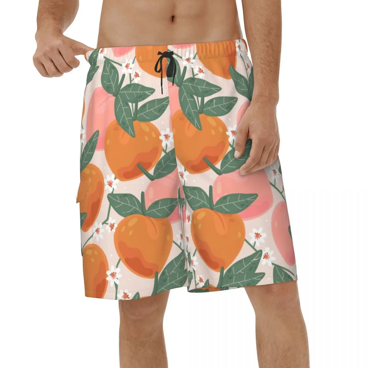 

Summer Fruit Peaches Shorts Summer Mens Beach Shorts Casual Men Briefs