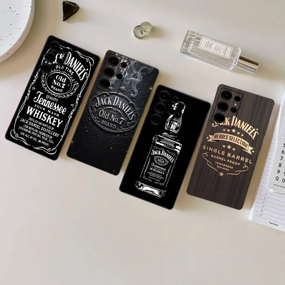 Фото Чехол для телефона с логотипом виски-бренда J-Jack D-Daniel для Samsung S 24 Fe 25 Ultra Plus 20 Lite 21 30 22 23 24 22 Ultra 5G Fundas №4