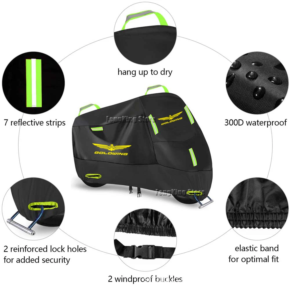 For Honda GoldWing 1800 Gold Wing GL1800 F6B Motorcycle Cover Waterproof Outdoor Scooter UV Protector Rain