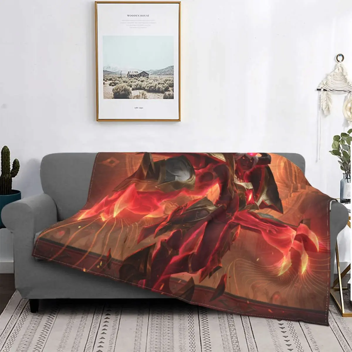 

Одеяло Arcane Jess с анимационными эпизодами, Фланелевое украшение, портативное домашнее покрывало