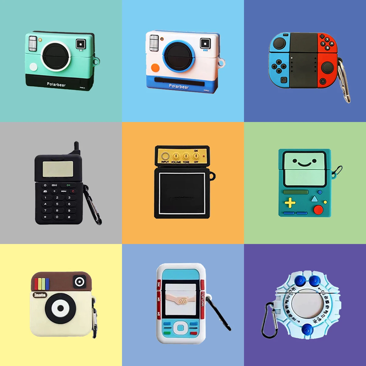 Чехол для AirPods Pro 3D задний силиконовый чехол наушников в ретро стиле 1 2 3 милая