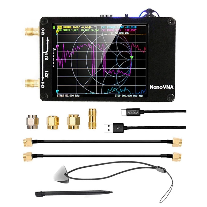 

Точечные товары Nanovna-H Векторный анализатор сетевой антенны 10 кГц-1,5 ГГц MF HF VHF UHF SD слот для карты Supprt 32G цифровая нано-фотолампа