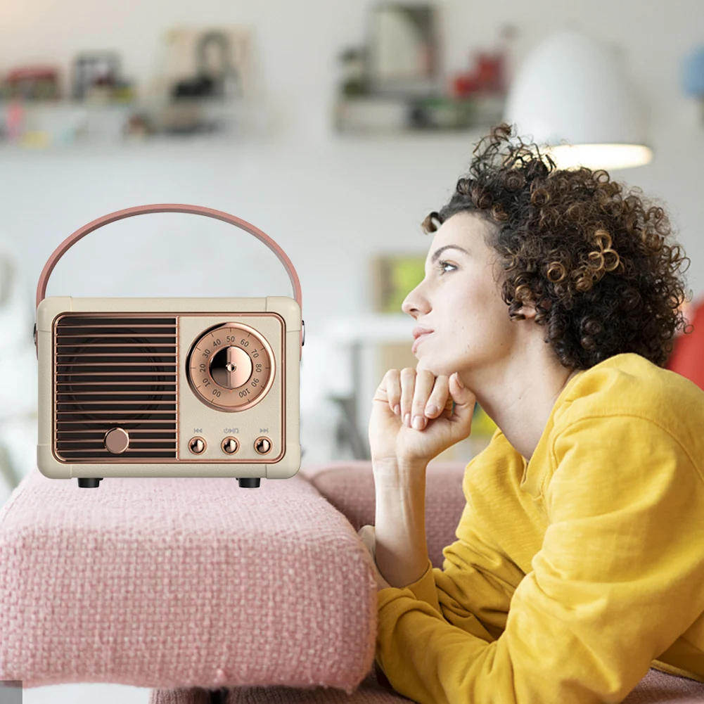 Портативная Bluetooth-Колонка HM11 в стиле ретро портативный стерео-музыкальный плеер