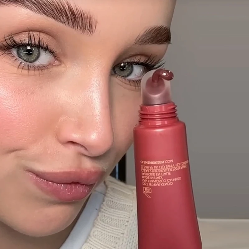 Увлажняющий пептидный блеск для губ прозрачная Желейная Сыворотка зеркальная