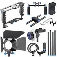 d221 professional photographic camera shoulder rig kits mount with camera cage for dslr camera