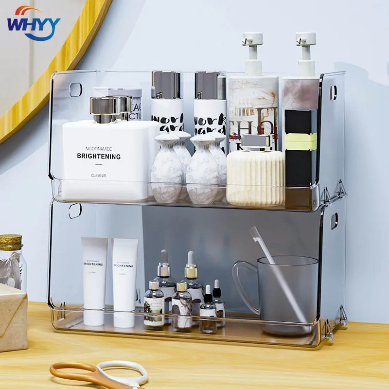 

Прозрачная составная многофункциональная стойка WHYY для хранения закусок, для ванной, кухни, домашних аксессуаров