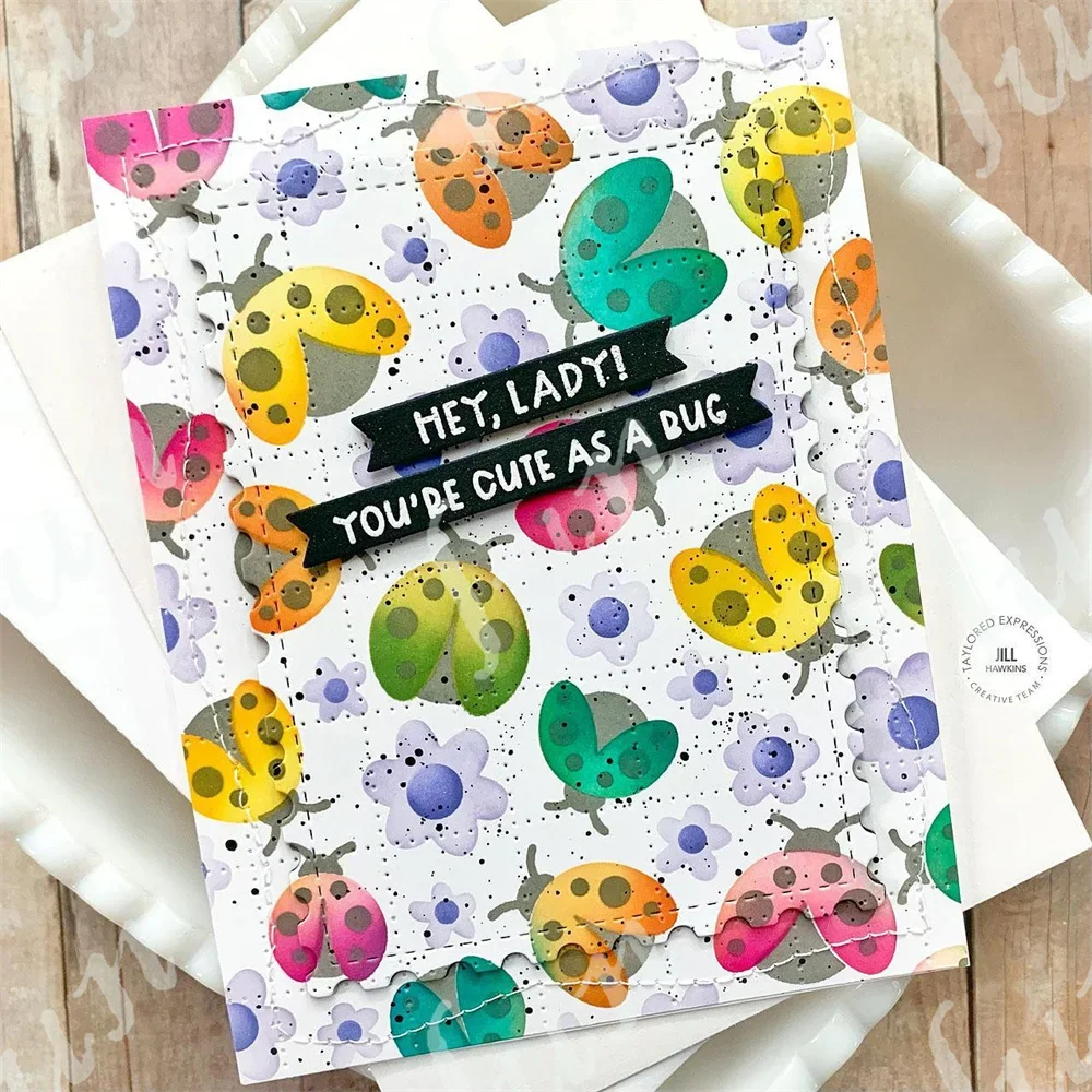 Маленькие металлические штампы с насечками трафареты для 2024 года новый стиль