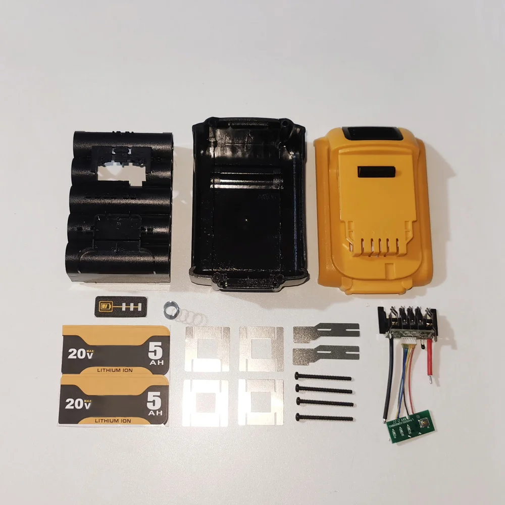 

Two Sets Battery Case Parts for 20V Max XR 5.0Ah 6.0Ah Li-Ion Battery DCB200 DCB203 DCB205 for DeWalt 20V Max Cordless Tool