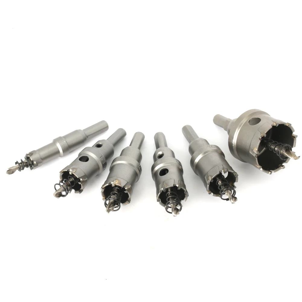Фото 12-150mm TCT Hole Saw Tungsten Carbide Tipped Core Drill Bit Cobalt Cutter Tools For Stainless Steel Plate Iron Metal PVC Opener №2