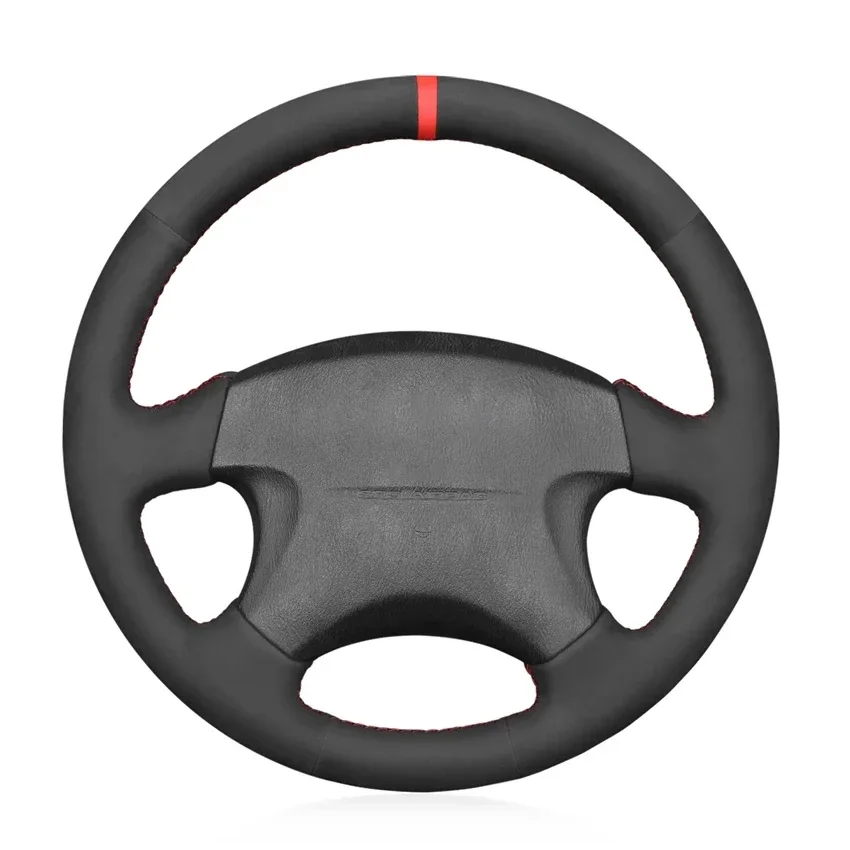 

Black Artificial Suede Hand-stitched Car Steering Wheel Cover For Subaru Forester Impreza 2001-2004 Legacy Outback 1999-2003