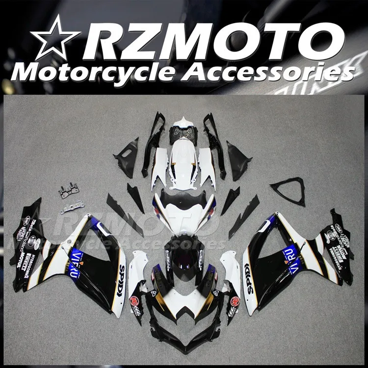 

4Gifts Injection New ABS Fairing kit For Suzuki 2010 2009 2008 GSXR600 K8 GSX R750 GSX R600 08 09 10 Fairings Set Custom VIRU