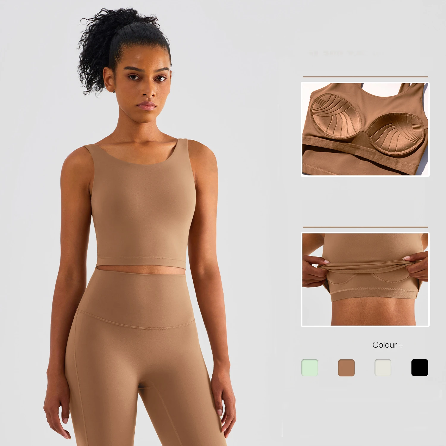 Vnazvnasi New Sports Bra Top Women Gym Push Up Bra Fitness Vest For Women Fixed Cup Slim Workout Crop Top Gym Female Yoga Bra