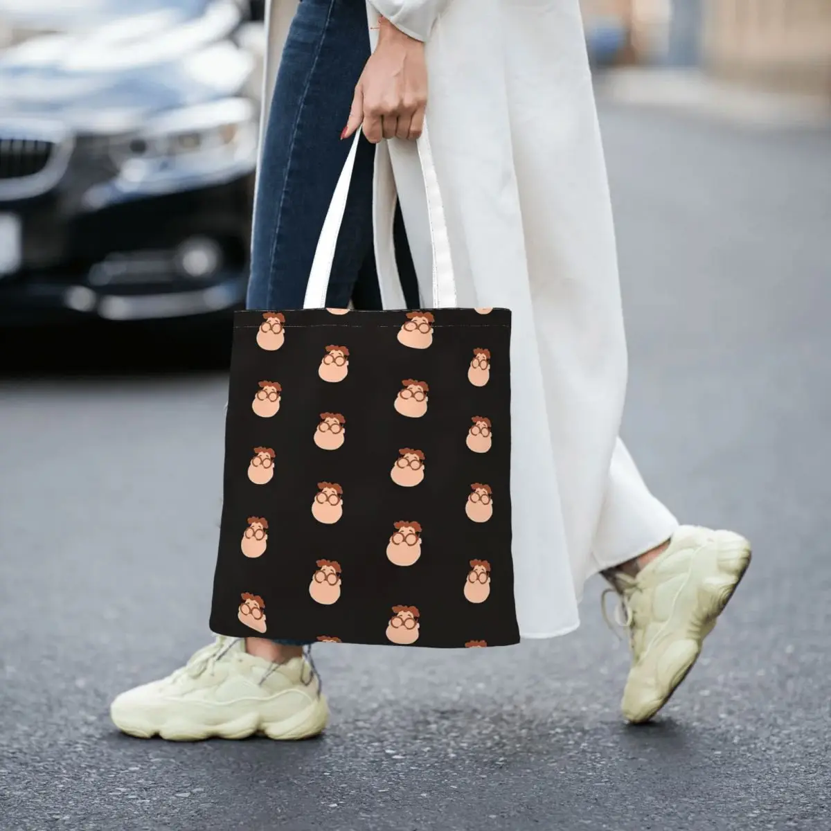 Carl Wheezer Icon Women Canvas Handbag Large Capacity Shopper Bag Tote Bag withSmall Shoulder Bag