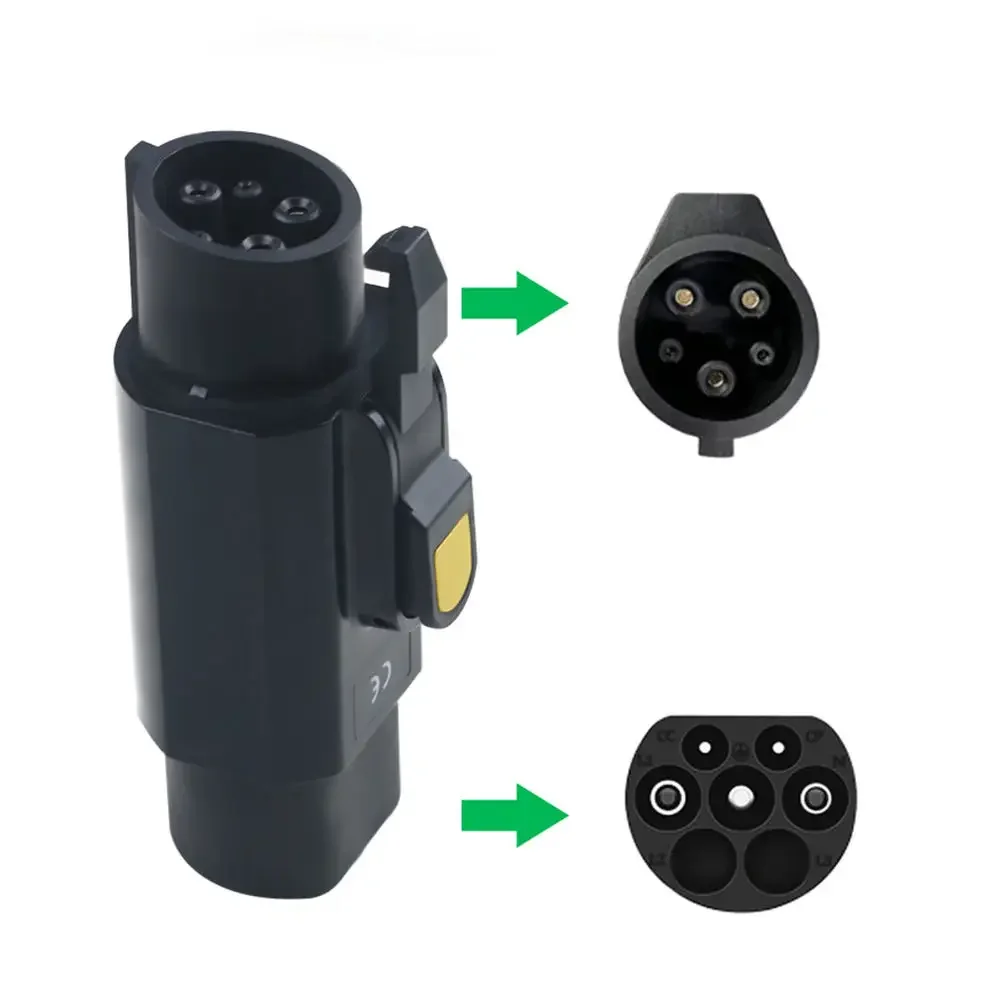 

32A 250 в 7 кВт Тип 2 IEC 62196 на J1772 адаптер для электромобилей Тип 2 на тип 1 зарядные устройства преобразователи