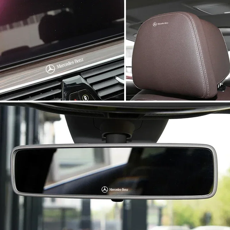 10pcs Car Interior Random Stickers Goods steering wheel Decal For Mercedes Benz B/C/E/S Clase A C200L CLA W166 W163 W221