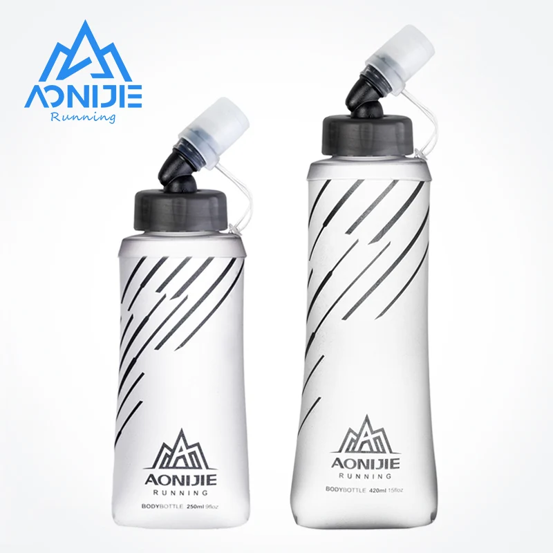 

AONIJIE SD21 мягкая складная фляжка 250 мл 420 мл бутылка для воды гидратационный водный Пузырь для бега марафона Велоспорт Trail Туризм