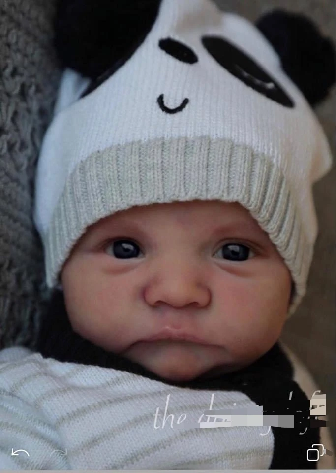 

20inches Reborn Doll Kit Levi Awake By Bonnie Lifelike Real Soft Touch Unfinished Doll Parts With Cloth Body