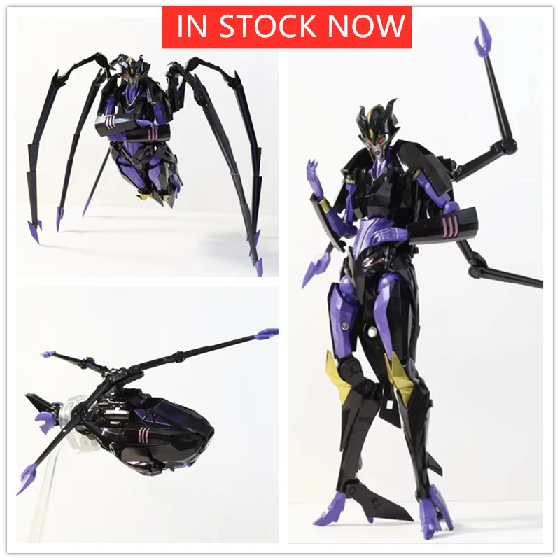 

[NEW IN STOCK ] APC Toys Transformation TFP Arachnid Night Countess's Dark Forest Three Forms Spider Helicopter Action Figure