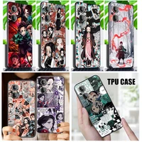 kimetsu no yaiba demon phone case for oneplus nord n200 n20 ce2 lite ce 10 9rt 9r 9 8 8t 7 7t 6 6t pro 5g black tpu cover