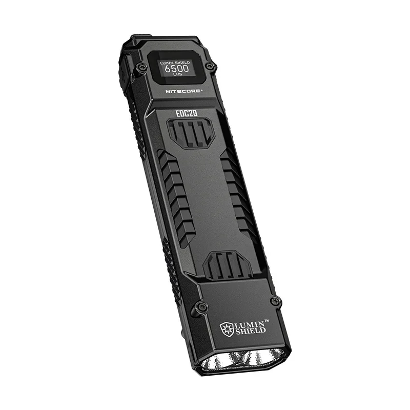 Фото Ультратонкий EDC-фонарик 6500 люмен, перезаряжаемый через USB-C, тактический фонарь со встроенным литий-ионным аккумулятором 2500 мАч, Smart Home W24-951 №1