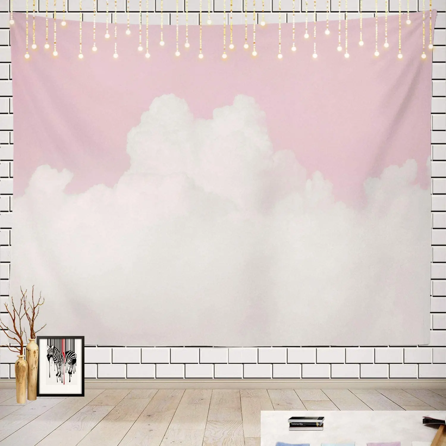 

Wall Art Tapestry Decor Bedroom Soft Pink Tapestry Wall Hanging Home Decor Moda