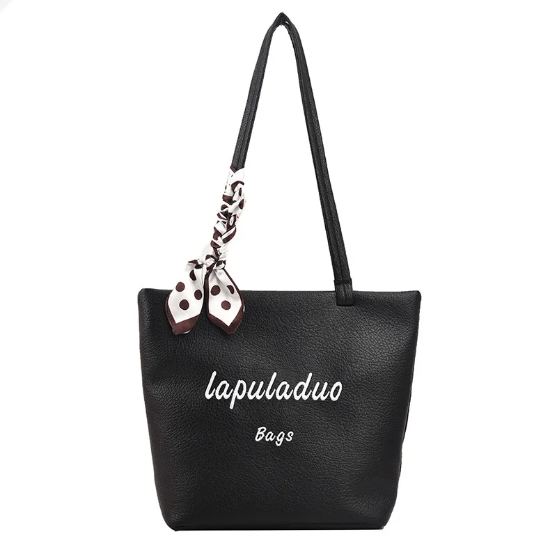 

Luxury Designer Shoulder Bag for Women Minimalist Style Tote Bags with Scarves Ladies Casual Life Handbags Business Office Bag