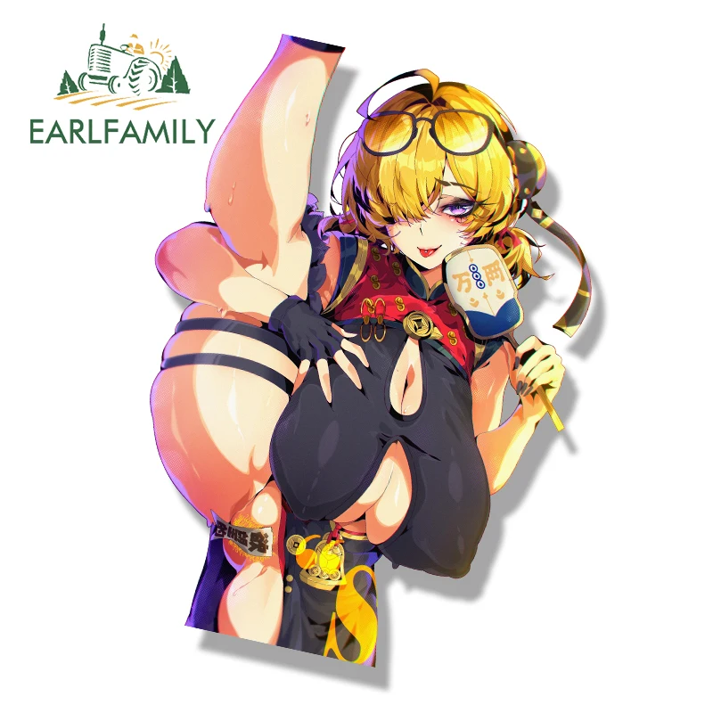 

EARLFAMILY Sweety Is Making Me Sweaty Bruh Fanart Автомобильная наклейка Zenless Zone Zero Sketch Waifu Наклейка JDM Мультяшная наклейка Peek Girl