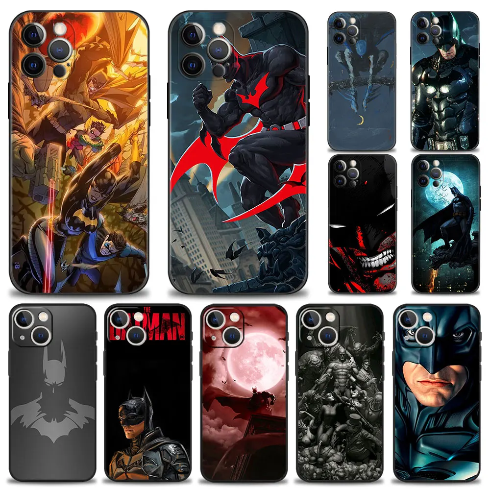 

Capinha Coque for iPhone 13 11 12 Pro Max 8 7 Plus XR XS X 6 6S SE 13mini Etui Cover Phone Case Silicone Funda The Batman Moon