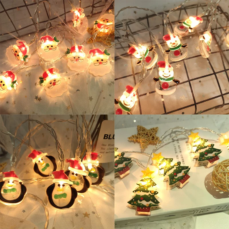 

1.5M LED Christmas Light Santa Lights Christmas Tree Decoration String Lights 2022 New Outdoor Lamp for Holiday Party Decor