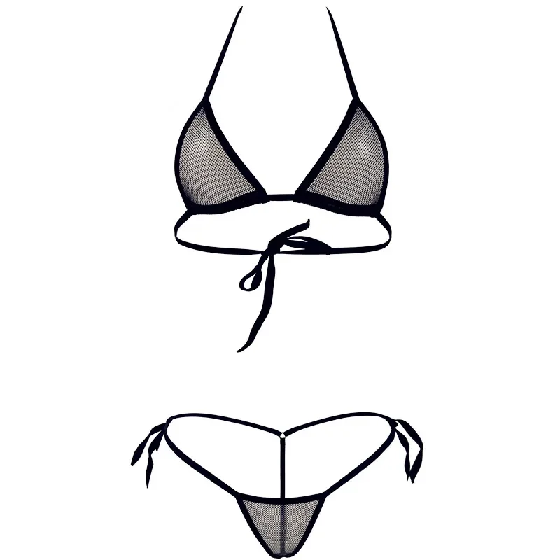 Комплект прозрачного мини-микро бикини для женщин сексуальный прозрачный