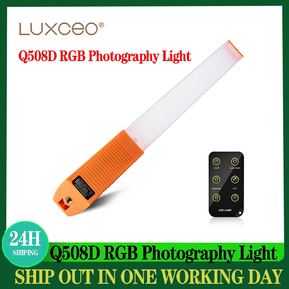 

LUXCEO Q508D Dual Color Temperature Photo LED Stick Video Light Handheld LED Fill Light Flash Lighting Lamp
