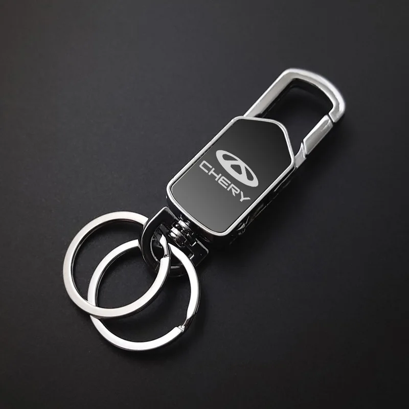 Фото Модный металлический брелок-ключница для Chery Tiggo 7 Pro 8 4 5 3 2 T11 5X Amulet QQ IQ Fulwin Arrizo 5, аксессуар для ключей №1