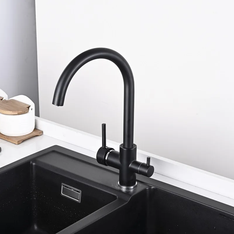 

Kitchen Faucets Luxury Pure Water Waterfilter Taps Pure Water Taps Mixer Drinking Water 3-way Filter Faucet Kitchen Sink Tap
