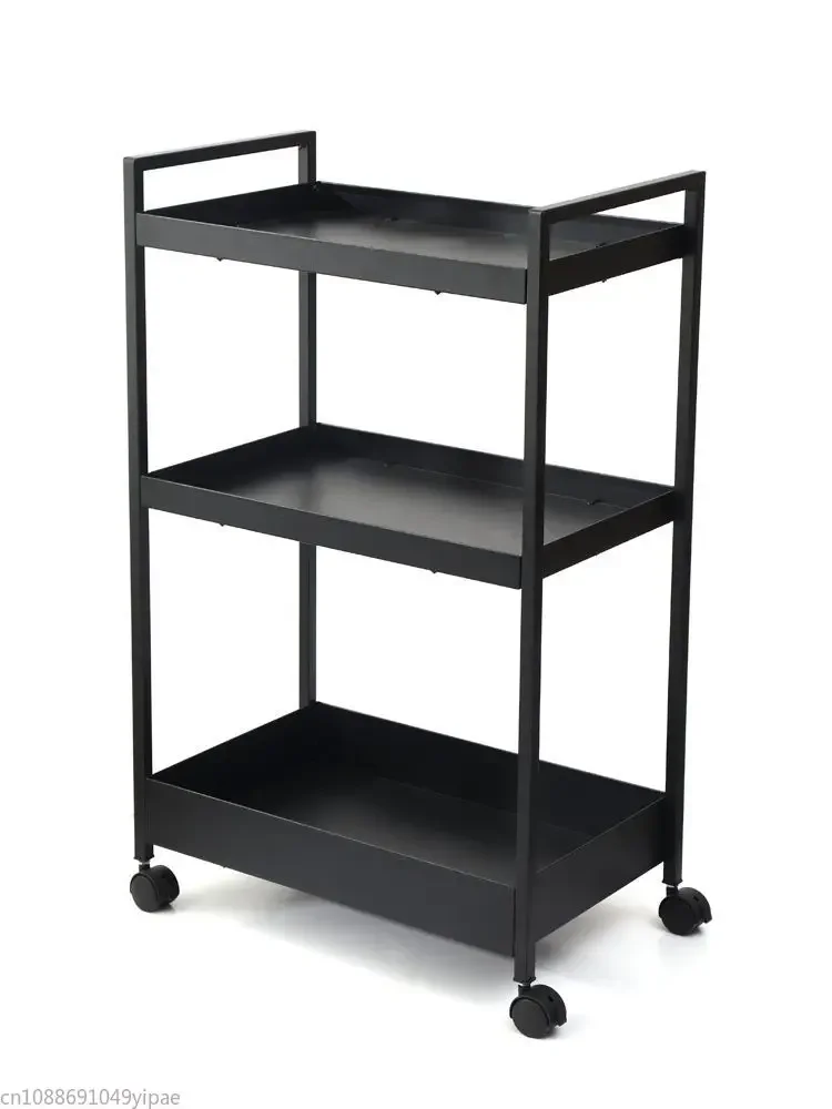 Стеллаж для хранения на тележке с тормозом универсальная корзина овощей кухни