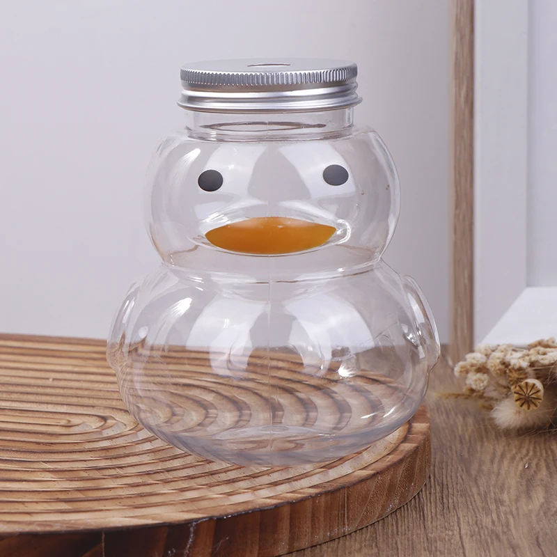 PET Water Bottles For Milk Tea Coffee Juice Portable Drinking Cup Home Transparent Juicing Beverage Drink Bottle BPA Free
