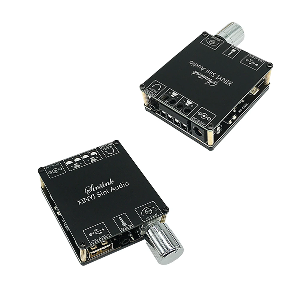 Фото XY-C50L XINYI Sini Audio Stereo BT Цифровая плата усилителя мощности 50 Вт, двухканальная, с плавной регулировкой на 360 градусов №1