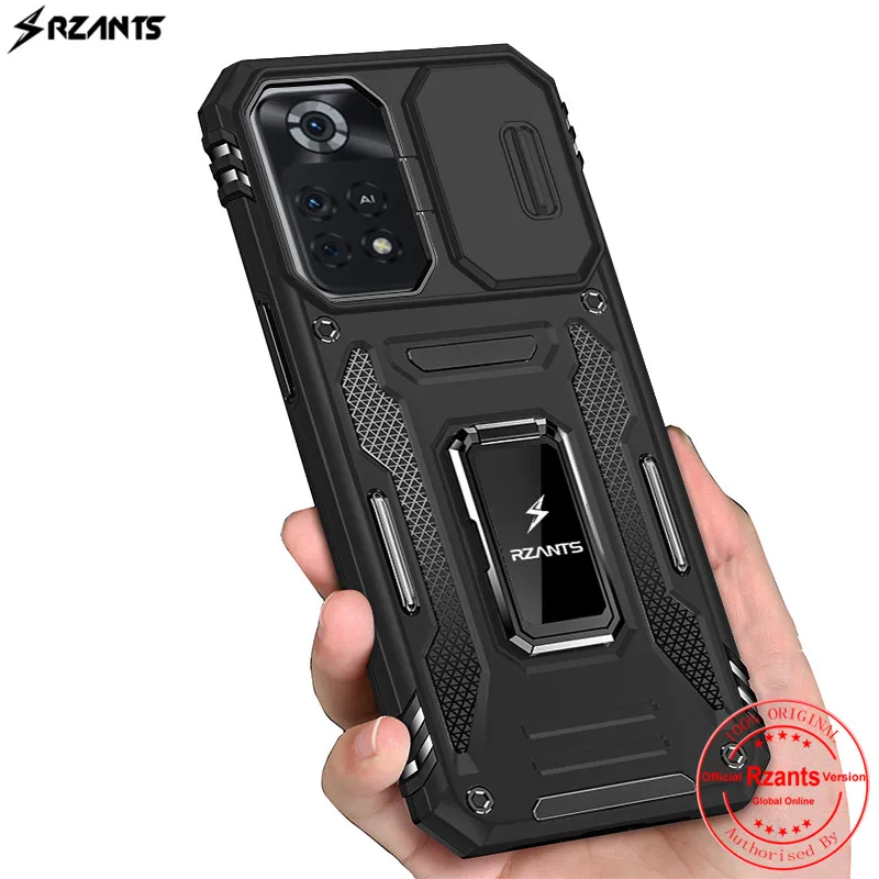 

Rzants Shockproof case for Xiaomi Poco X4 Pro 5G Lens protective Cover Built in Stand Ring Holder Casing