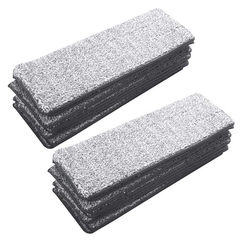 

20PCS Microfiber Mop Pads House Kitchen Floor Cleaning Flat Mop Cloth Home Bathroom Mops Floor Cleaning Tools L