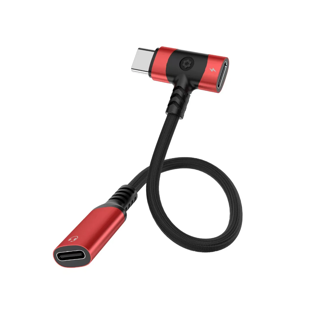 Фото Многофункциональный USB-C аудио-разветвитель 2-в-1: двойной конвертер Type-C для iPhone, планшетов, игр, голосового чата, быстрой зарядки и длительного воспроизведения звука №4