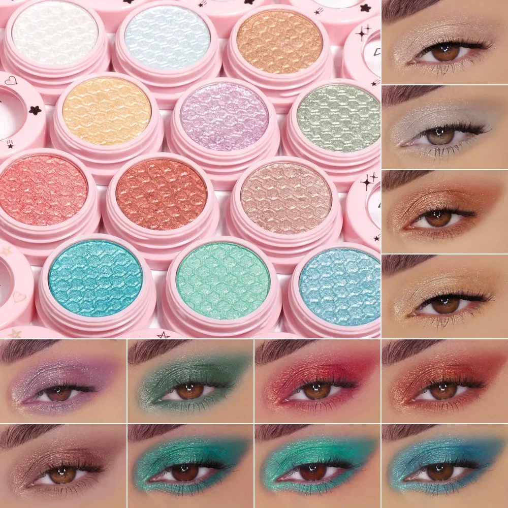 Монохромные тени для век 12 цветов