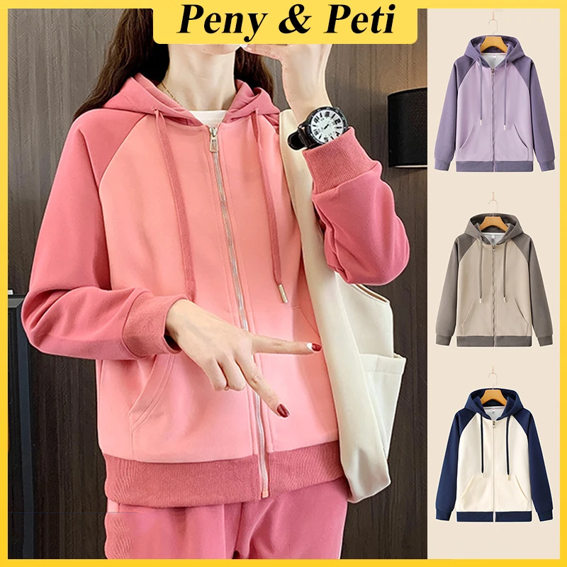 Женские модные комплекты для бега осенне-зимние куртки спортивные брюки в