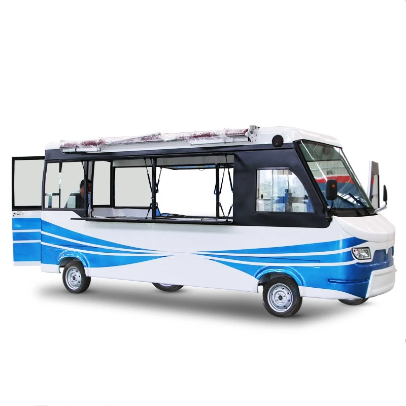 2023 Multifunction 5.6m length electric bus food truck mobile food cart for sale