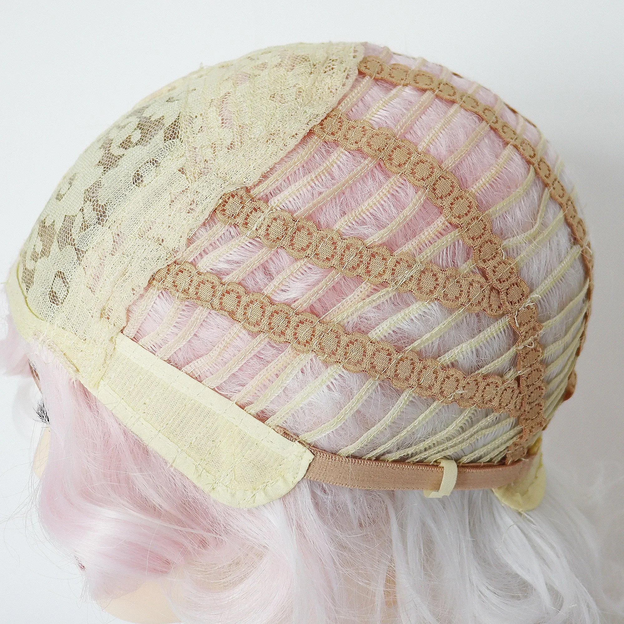 Ombre розовые вьющиеся волосы синтетические короткие большие волнистые парики для