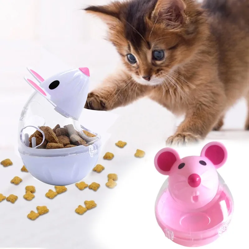 

Food Balls Pet Educational Toys Pet Leakage Device Funny Cat Interactive Toy Pet Cat Fun Tumbler Feeder Toy Mouse Leaking